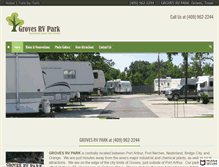 Tablet Screenshot of grovesrvpark.com